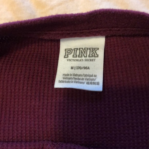 Burgundy Victoria’s Secret crop sweater - Picture 3 of 3